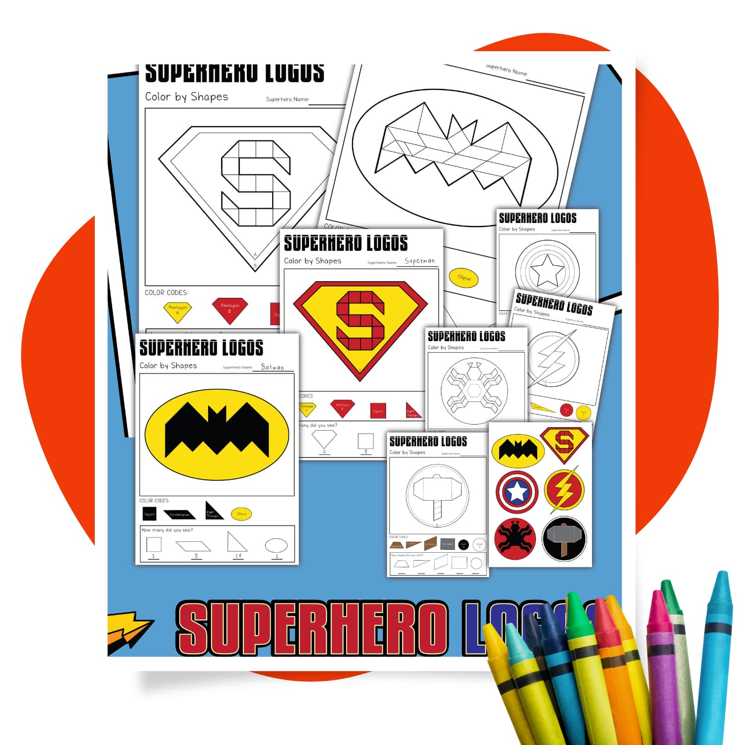 superhero logos printable